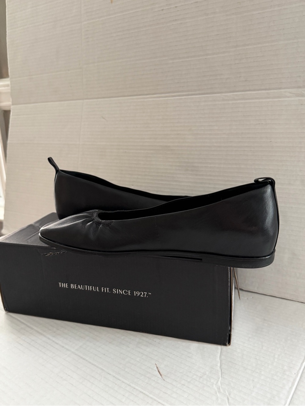 Naturalizer Women's Estie Square Toe Ballet Flats black leather Size 11 Wide NEW - Picture 7 of 9